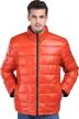 warm up in style: fashciaga men's white duck down puffer jacket logo