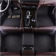 🚗 black custom fit all-weather 3d covered car carpet floor liner mats for lexus ls ls 460 600h with black stitching logo