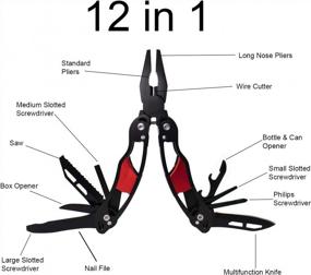 img 2 attached to Multi-Functional Toolman 12-In-1 Portable Pocket Multi-Tool With Safety Lock, Including Pliers, Knife, Bottle Opener, Screwdriver, And Saw - Ideal For Outdoor Activities - QTH020