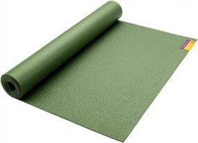 img 4 attached to Discover the Hugger Mugger Tapas Original 68 in. Yoga Mat: The First Sticky Mat made in the USA, Offers Durability, Economy, Lightweightness, and Stability