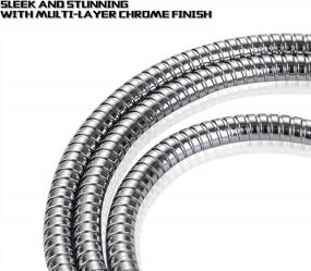 img 2 attached to Upgrade Your Shower Experience With Zengest'S 59 Inch Extra Long Chrome Handheld Shower Hose - Featuring Durable Construction And Brass Insert