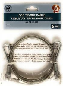 img 2 attached to 🐾 Optimized 6ft/1.82m Tie-Out Cable for Dogs by Greenbrier