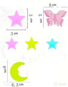 img 1 attached to Butterfly Multicolor Stickers Ceiling Decals Bedroom