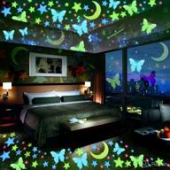 butterfly multicolor stickers ceiling decals bedroom logo