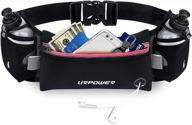 running waist pack with water bottle holder for women & men - hydration belt fanny pouch for running, hiking, cycling and 6.1-6.5 inches smartphones логотип