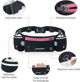 img 2 attached to Running Waist Pack With Water Bottle Holder For Women & Men - Hydration Belt Fanny Pouch For Running, Hiking, Cycling And 6.1-6.5 Inches Smartphones