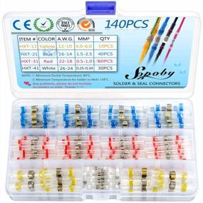 img 4 attached to Sopoby'S Waterproof Solder Connectors - Complete 140PCS Kit For Marine, Automotive And Home Wiring