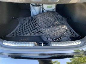 img 1 attached to Premium Floor Style Automotive Elastic Trunk Mesh Cargo Net for KIA Stinger GT 2018-2022 - 🚗 Organize Your Trunk with the Best Car Organizer for KIA Stinger - Luggage Storage Solution for Sedan