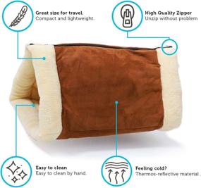 img 2 attached to 2-in-1 Fleece Tunnel Tube Cave Cat Bed - Ideal for Indoor Cats and Kittens, Self-Warming Pet Igloo with Covered Mat Pad