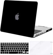 mosiso plastic hard shell case & keyboard cover & screen protector only compatible with macbook pro 13 inch (a1278, old version with cd-rom), release early 2012/2011/2010/2009/2008, black logo