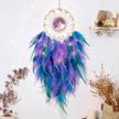 bohemian bliss: handmade tree of life dream catcher with crystal stones for bedroom and home decor logo