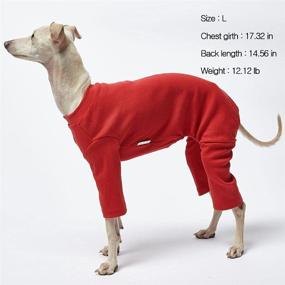 img 3 attached to 🐶 Lucky Petter Dog Cat Puppy Basic Red Pajamas - Durable & Elastic Onesie Outfits for Dog - X-Large Size