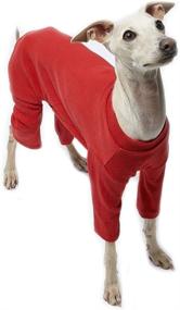 img 4 attached to 🐶 Lucky Petter Dog Cat Puppy Basic Red Pajamas - Durable & Elastic Onesie Outfits for Dog - X-Large Size