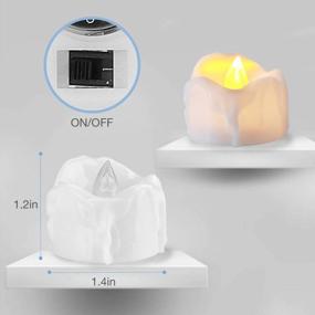 img 1 attached to Создайте уютную и праздничную атмосферу с набором из 12 безопасных свечей Hautton на праздничные торжества!