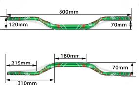 img 2 attached to High-Quality JFG RACING Green Motorcycle Handlebar Fat Handle Bar Pad Grips Set for KX125 KX250 KX250F KX450F KLX250 ZX6R ZX10R