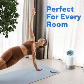 img 2 attached to 🌬️ Clarifion AerClear: Ultimate 3-Stage Home Air Purifier with HEPA Filter, Ionizers, & Night Light Mode - Banish Dust, Pet Dander, Smoke, Pollen, & More Effortlessly!