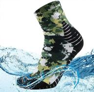 100% водонепроницаемые трекинговые носки унисекс с цифровым принтом, 1 пара - meikan логотип
