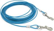 🐶 berry pet premium blue 32' dog tie-out cable: strong chain leash for small & medium dogs - ultimate pet lead logo