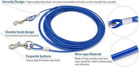 img 3 attached to 🐶 Berry Pet Premium Blue 32' Dog Tie-Out Cable: Strong Chain Leash for Small & Medium Dogs - Ultimate Pet Lead