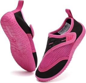 img 3 attached to CIOR Toddler Swimming Athletic U120STHSX Velcro Pink 27 Girls' Shoes : Athletic