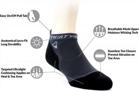 img 3 attached to Men'S & Women'S 3048 Ultralight Athletic Running Socks W/ Seamless Toe, Moisture Wicking, Cushion Padding