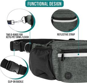 img 1 attached to 🐾 PetAmi Dog Fanny Pack: The Ultimate Treat Pouch and Accessories for Dog Walking, Training, and Outdoor Activities (Charcoal)