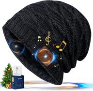 🎧 bluetooth beanie hat - best holiday gift for men, women, teens | music winter hat with wireless headphones - cool gadgets & tech gift for kids, teenagers, dads | ideal stocking stuffer for christmas логотип