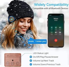 img 1 attached to 🎧 Bluetooth Beanie Hat - Best Holiday Gift for Men, Women, Teens | Music Winter Hat with Wireless Headphones - Cool Gadgets & Tech Gift for Kids, Teenagers, Dads | Ideal Stocking Stuffer for Christmas