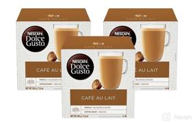 img 4 attached to Dolce Gusto Nescafe Coffee Pods, Cafe Au Lait, 16 Count, Pack of 3: Rich and Flavorful Coffee Pods for Home Brewing