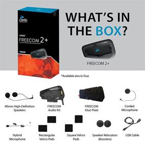 img 3 attached to 📻 Cardo FRC2P001 - FREECOM 2 Plus Motorcycle Bluetooth Communication System Headset - Black, Single Pack