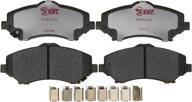 🚗 high-performance raybestos element3 eht™ brake pad set: perfect fit for jeep wrangler/liberty, chrysler town&amp;country, dodge grand caravan/journey/nitro model years (eht1273h) логотип