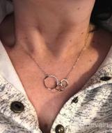 img 1 attached to Stunning Generations Necklace for Grandma - Sterling Silver Infinity 3 👵 Circle CZ Jewelry: Perfect Mom, Granddaughter, Grandson Gift for Mothers Day, Birthdays review by Cornelius Reeves