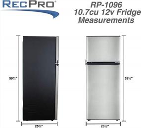 img 1 attached to Upgrade Your RV Kitchen With RecPro'S Stainless Steel 10.7 Cu. Ft. 12V Refrigerator - 2 Doors For Maximum Convenience