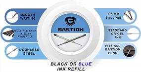 img 1 attached to Titanium Bolt Pen With 6 Gel Blue Ink Refills - Lightweight And Fine Point (0.5Mm) Ballpoint Pen Combo Gift Set For Women And Men By Bastion