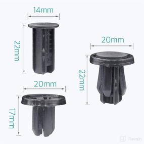 img 2 attached to 🔩 Lantee 20 Pcs Retainer Clips – Honda & Acura Bumper and Wheel Well Liner Push-Type Clips 91505-TM8-003