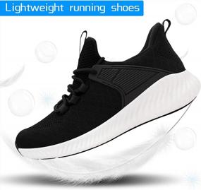 img 1 attached to Non-Slip Lightweight Mesh Gym Sneakers For Women - Ideal For Running, Walking, Tennis, Training, And Outdoor Activities