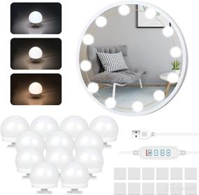 img 4 attached to 💡 Hollywood Style LED Vanity Mirror Lights Kit with Dimmable Bulbs - Enhance your Vanity Table, Dressing Room, and Bathroom