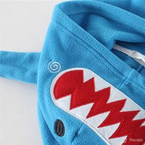 img 3 attached to 🧥 Cute Cartoon Hooded Kids Fleece Jacket by LittleSpring - Warm and Cozy
