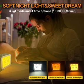 img 2 attached to 6-In-1 Portable White Noise Machine With 27 Soothing Sounds, Night Light, Alarm Clock, Temperature & Humidity For Better Sleep, Privacy & Noise Cancellation At Home, Office & Travel