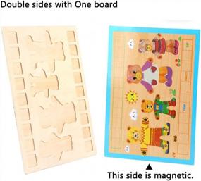 img 2 attached to Discover Fun & Learning With FLERISE Kids' Magnetic Puzzle Education Kit