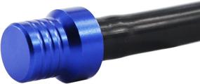 img 1 attached to 🏍️ Enhance Performance & Preserve Engine: 10 Pack Motorcycle Gas Cap Breather Tube Vent - Universal Fit for CRF, XR, CR, Quads & Off-road Bikes (Black-Blue)