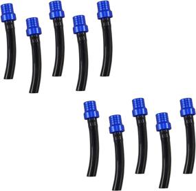 img 2 attached to 🏍️ Enhance Performance & Preserve Engine: 10 Pack Motorcycle Gas Cap Breather Tube Vent - Universal Fit for CRF, XR, CR, Quads & Off-road Bikes (Black-Blue)