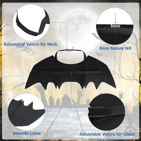 img 2 attached to 🎃 BWOGUE Halloween Dog Costume - Pet Bat Wings Cosplay Apparel for Small to Large Sized Dogs, Perfect for Party Decorations (Medium)