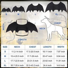 img 3 attached to 🎃 BWOGUE Halloween Dog Costume - Pet Bat Wings Cosplay Apparel for Small to Large Sized Dogs, Perfect for Party Decorations (Medium)