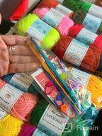 img 1 attached to Crochet & Knit Starter Kit - Inscraft 52 Acrylic Yarn Skeins, 2 Hooks, Needles, Stitch Markers & More! review by Nate Ducey