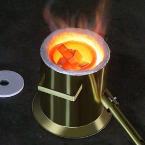 img 3 attached to Stainless Steel Gongyi Melting Furnace Kit For Gold, Copper, And Aluminum Smelting - Melts Up To 6KG At 2700℉ For Metal Recycling