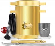 stainless steel gongyi melting furnace kit for gold, copper, and aluminum smelting - melts up to 6kg at 2700℉ for metal recycling logo