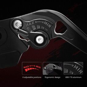 img 3 attached to 🔧 FZ 09 Brake Clutch Levers, Short CNC Levers Compatible with FZ09 MT09 2014-2020