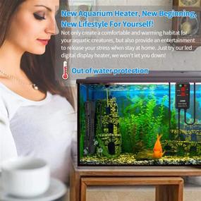 img 3 attached to 🐠 Szelam Aquarium Heater - Submersible Fish Tank Heater with Intelligent Temperature Probe, LED Display External Temperature Controller - 100W/300W/500W/800W - Ideal for Fish Tanks Ranging from 5 to 158 Gallons