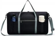 17 inch lightweight small carry on weekender overnight travel duffel bag logo